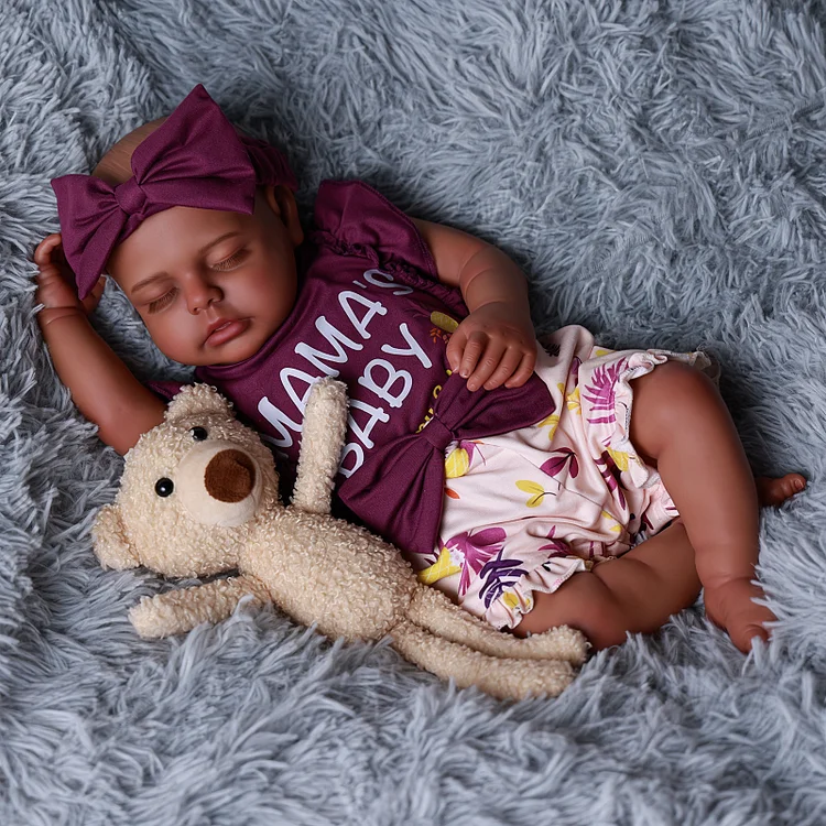 Baby Lucy 20" African American Little Infant Girl - Image 3