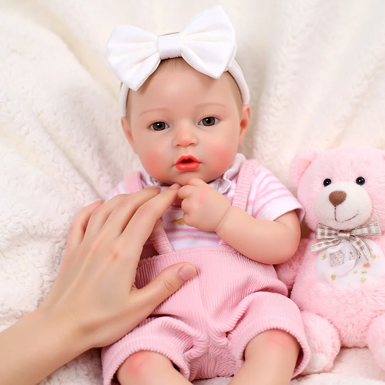 Nysouth 12"/16" Realistic Silicone Quiet Baby Little Infant Girl - Image 6