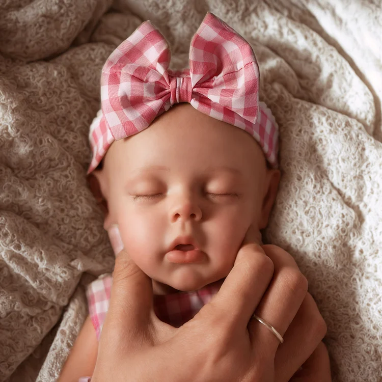 Lucy 12”/16'' Realistic Silicone Sleeping Baby Little Infant Girl Physical and Mental Accompaniment - Image 3