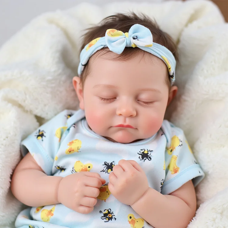 Liors 12"/16" Realistic Silicone Sleeping Baby Little Infant Girl Best Gift for Kids - Image 7