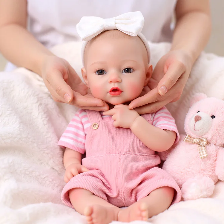 Nysouth 12"/16" Realistic Silicone Quiet Baby Little Infant Girl - Image 5