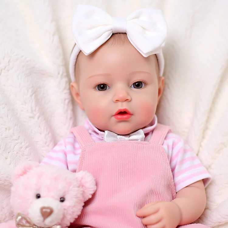 Nysouth 12"/16" Realistic Silicone Quiet Baby Little Infant Girl - Image 2