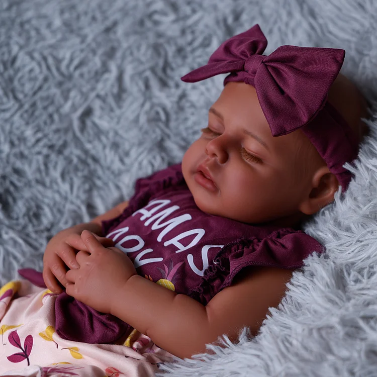 Baby Lucy 20" African American Little Infant Girl - Image 7