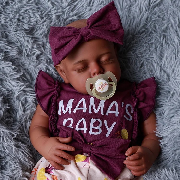 Baby Lucy 20" African American Little Infant Girl - Image 4