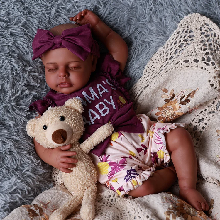 Baby Lucy 20" African American Little Infant Girl - Image 2