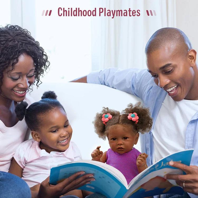 Quiet Reborn Baby Saria 20'' African American Older Girl - Image 5