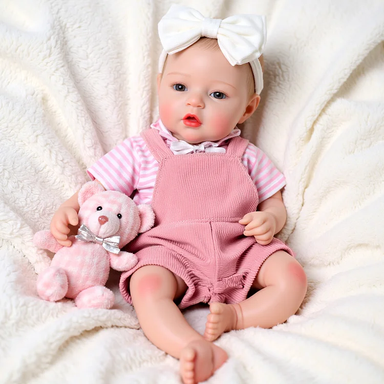 Nysouth 12"/16" Realistic Silicone Quiet Baby Little Infant Girl - Image 3