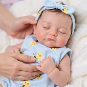 Liors 12"/16" Realistic Silicone Sleeping Baby Little Infant Girl Best Gift for Kids