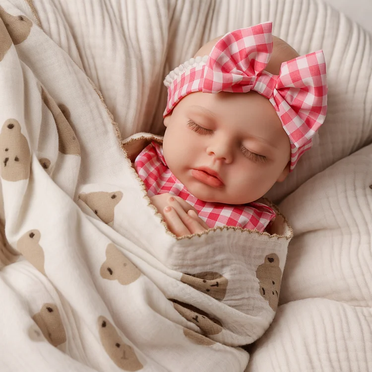 Lucy 12”/16'' Realistic Silicone Sleeping Baby Little Infant Girl Physical and Mental Accompaniment - Image 6