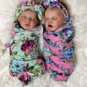Realistic silicone twin baby