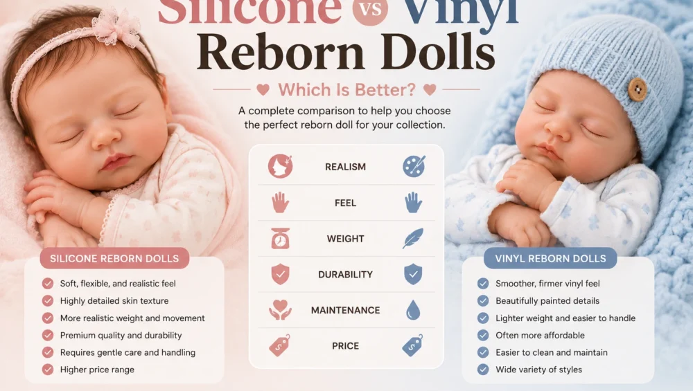 silicone vs vinyl reborn dolls