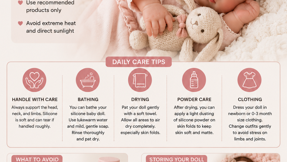 how to Take Care of a Full Silicone Baby Doll